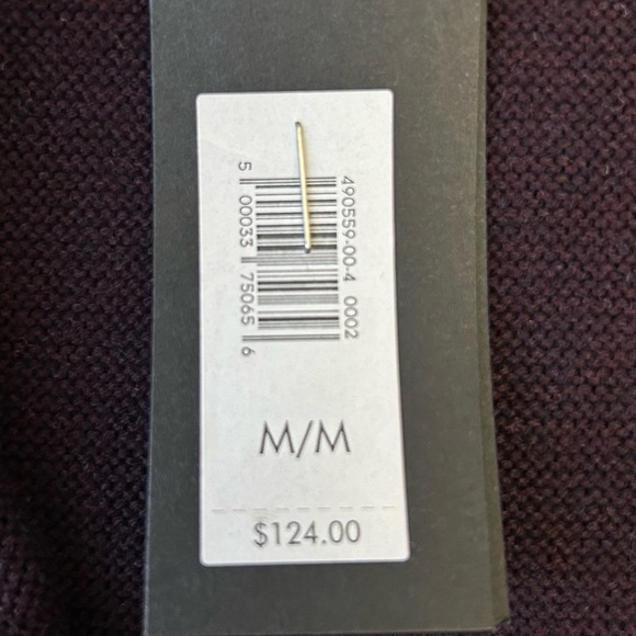 Banana Republic Men's Cotton Cardigan Sweater Jacket Maroon Size Medium NEW - Picture 11 of 15